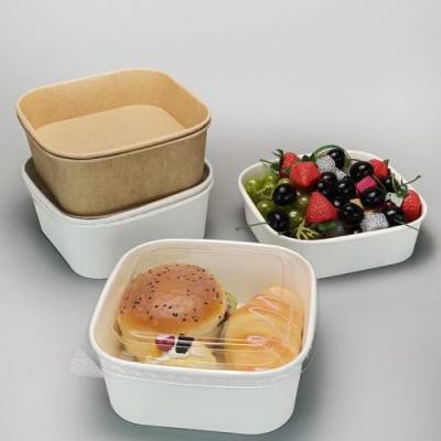 맞춤형 테이크아웃 식품 포장 용기 정사각형 샐러드 그릇
    